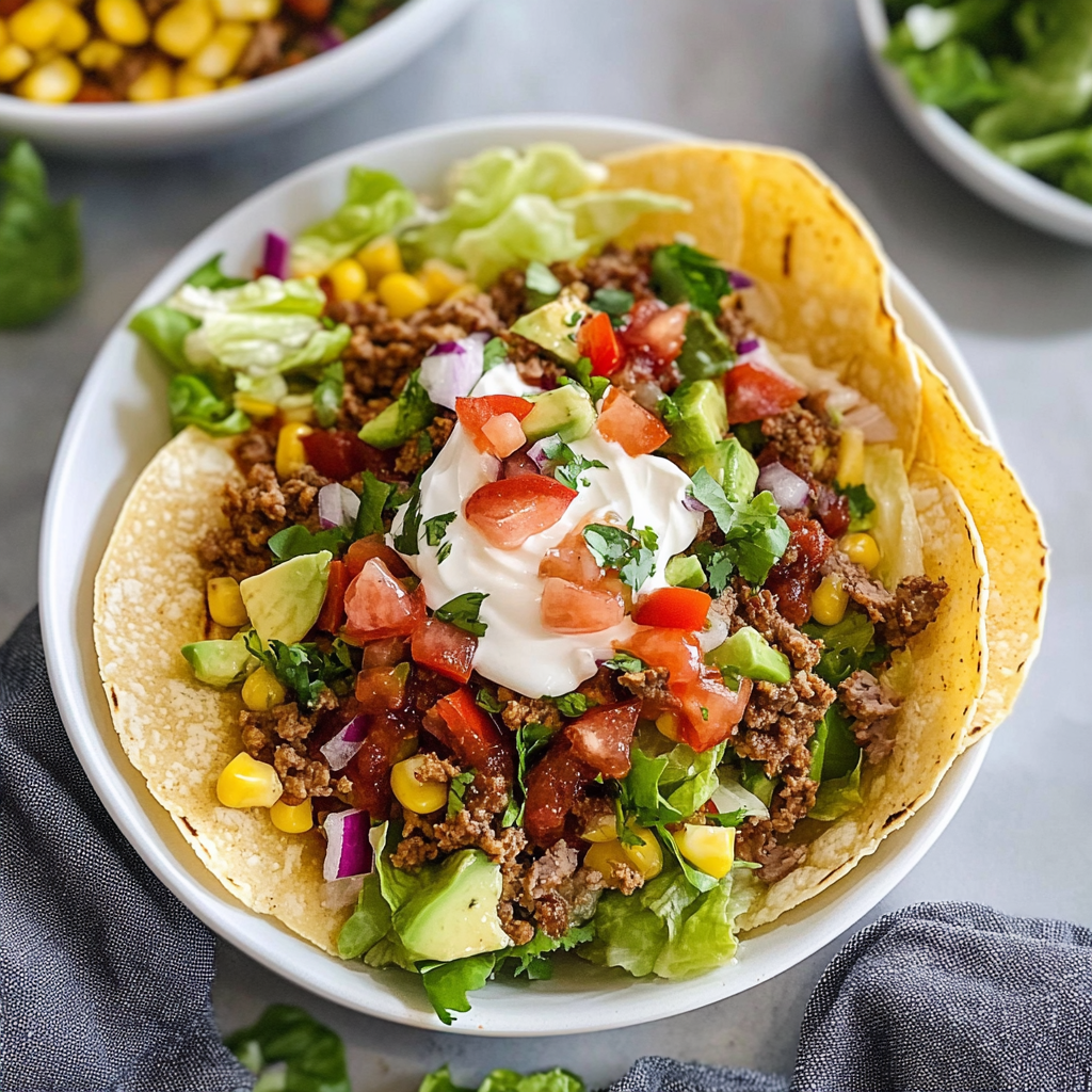 Recipe preparation for Taco Salad Recipe