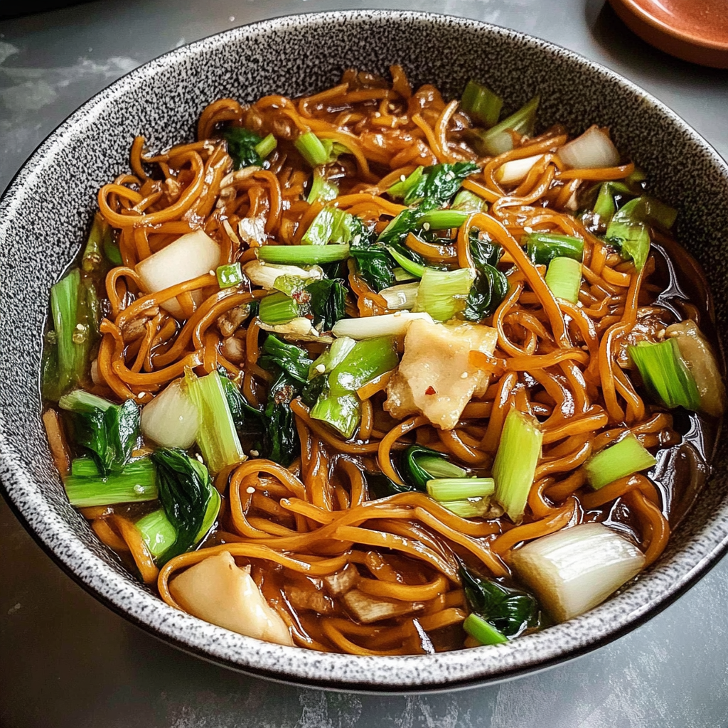 Recipe preparation for Chinese Scallion Oil Noodles