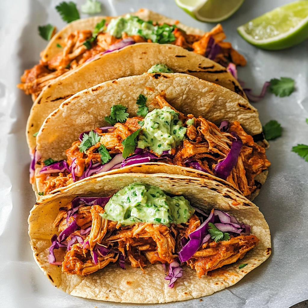 Recipe preparation for Instant Pot Chicken Tinga with Shaved Cabbage Crudité