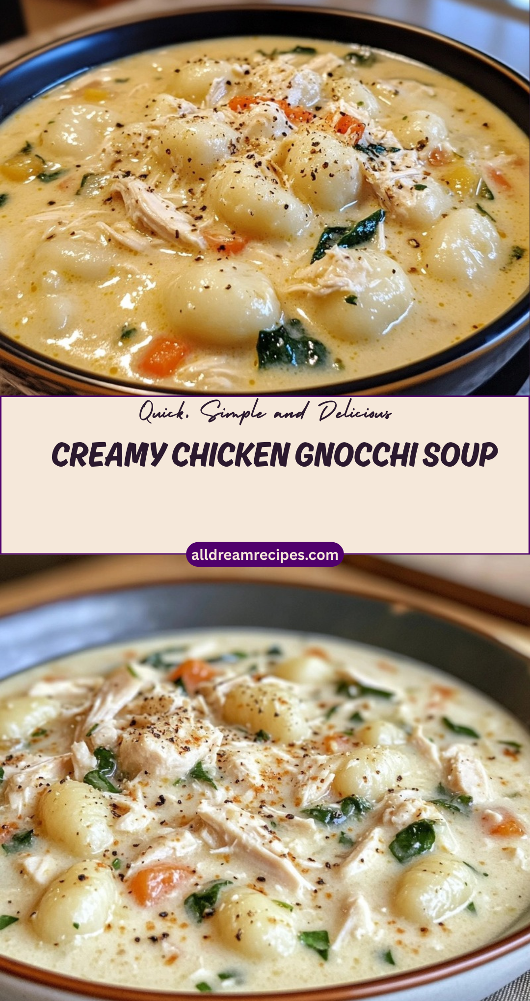 Creamy Chicken Gnocchi Soup