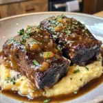 Slow Cooker Braised Short Ribs with Parsnip Puree