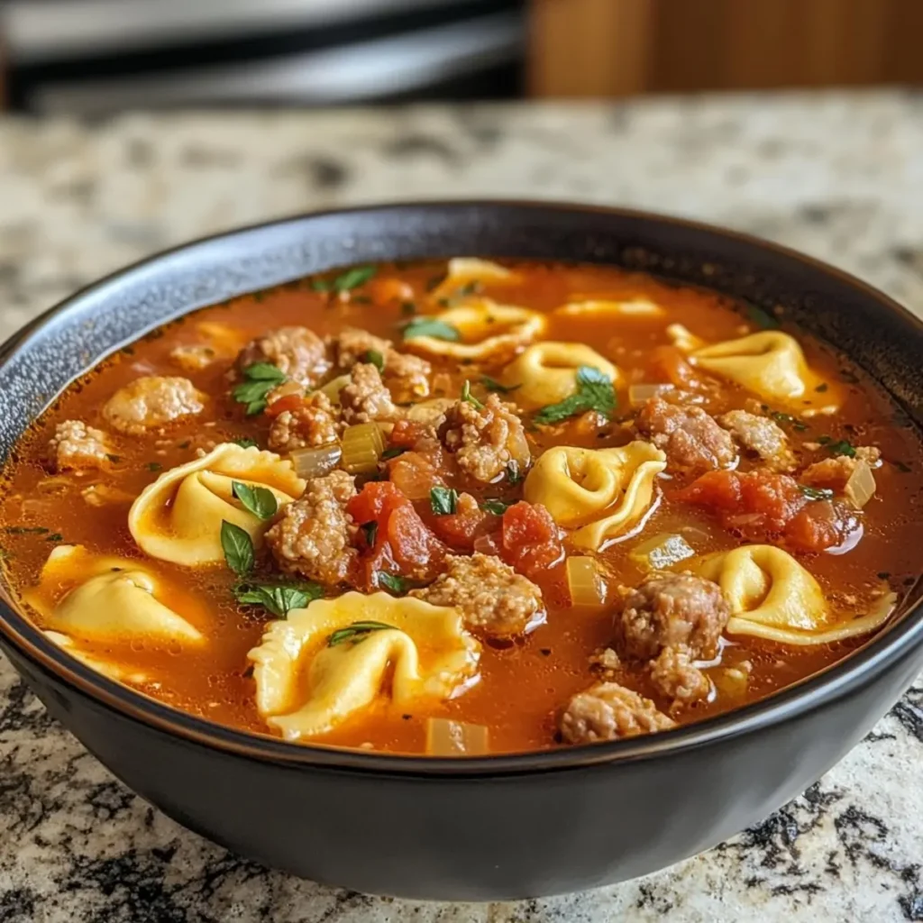 Sausage and Tortellini Soup