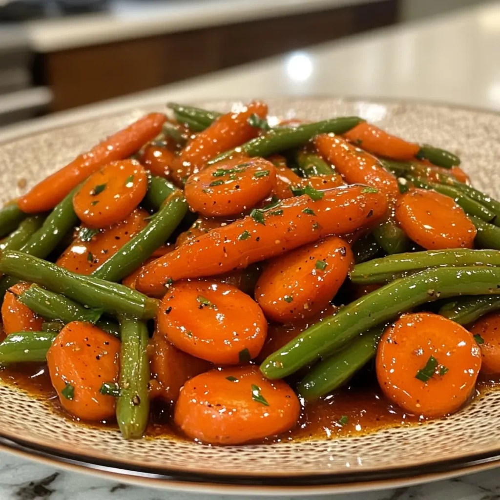Honey Glazed Carrots & Green Beans