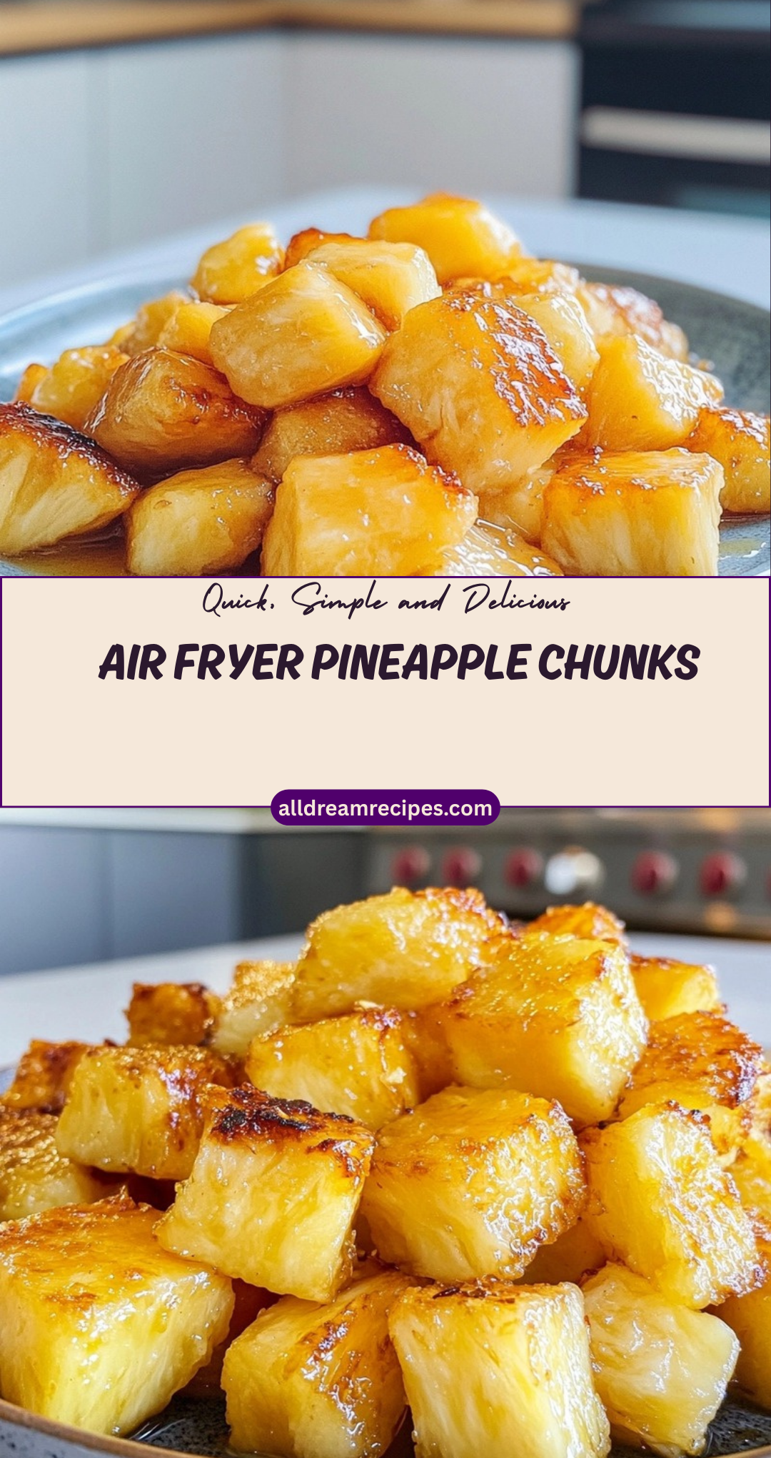 Air Fryer Pineapple Chunks