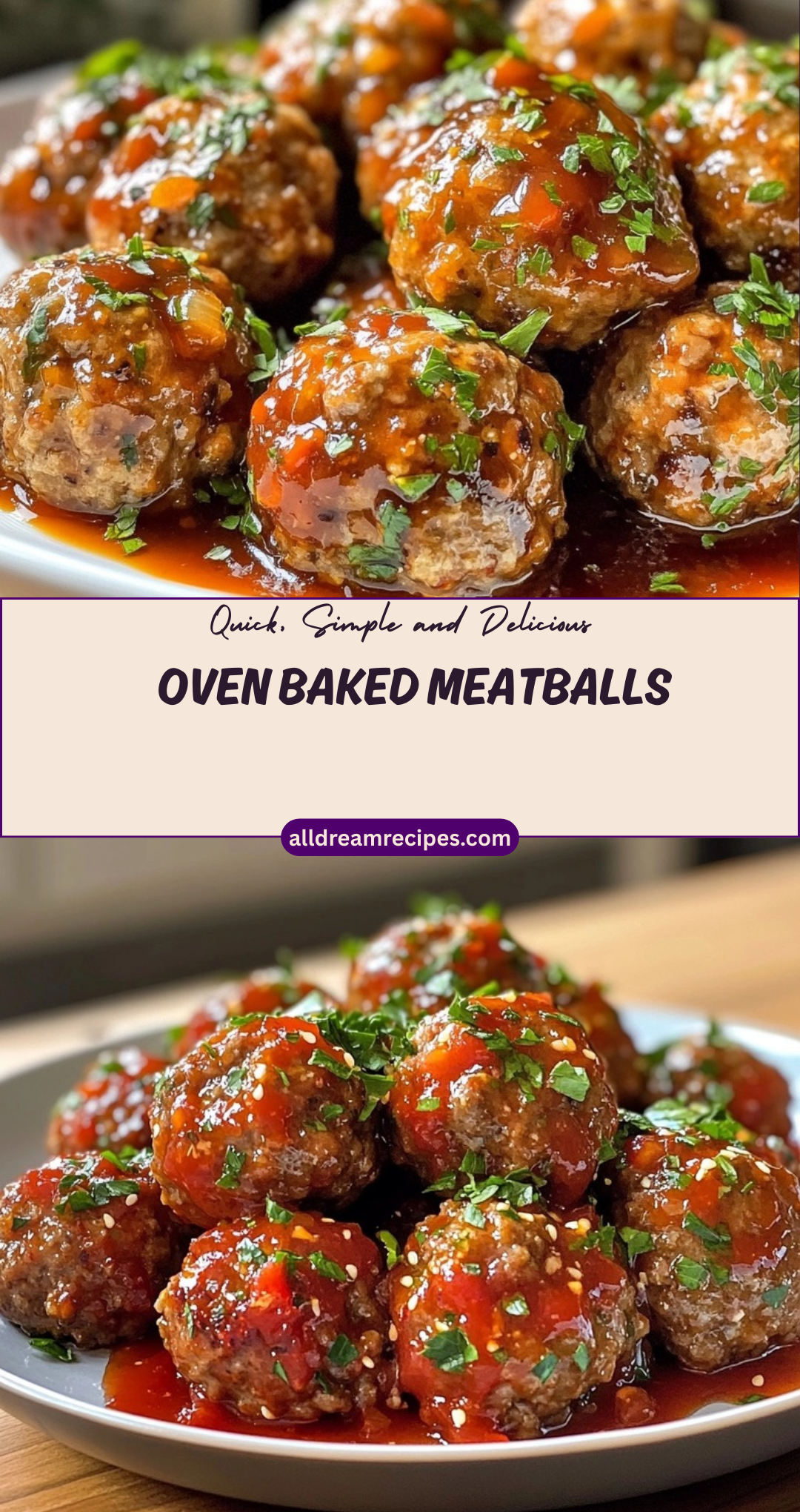 Oven Baked Meatballs