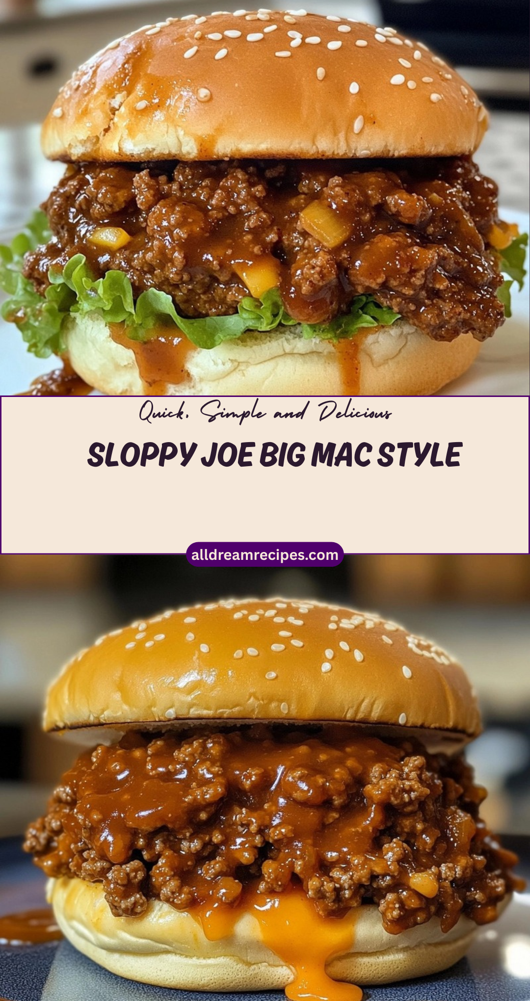 Sloppy Joe Big Mac Style