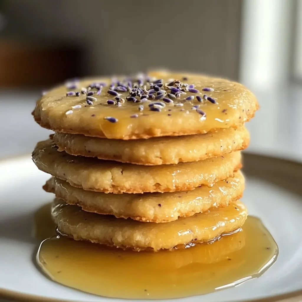 Lavender Honey Shortbread Cookies