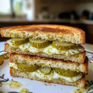 Crispy Dill Pickle Bread Sandwichd Sandwich