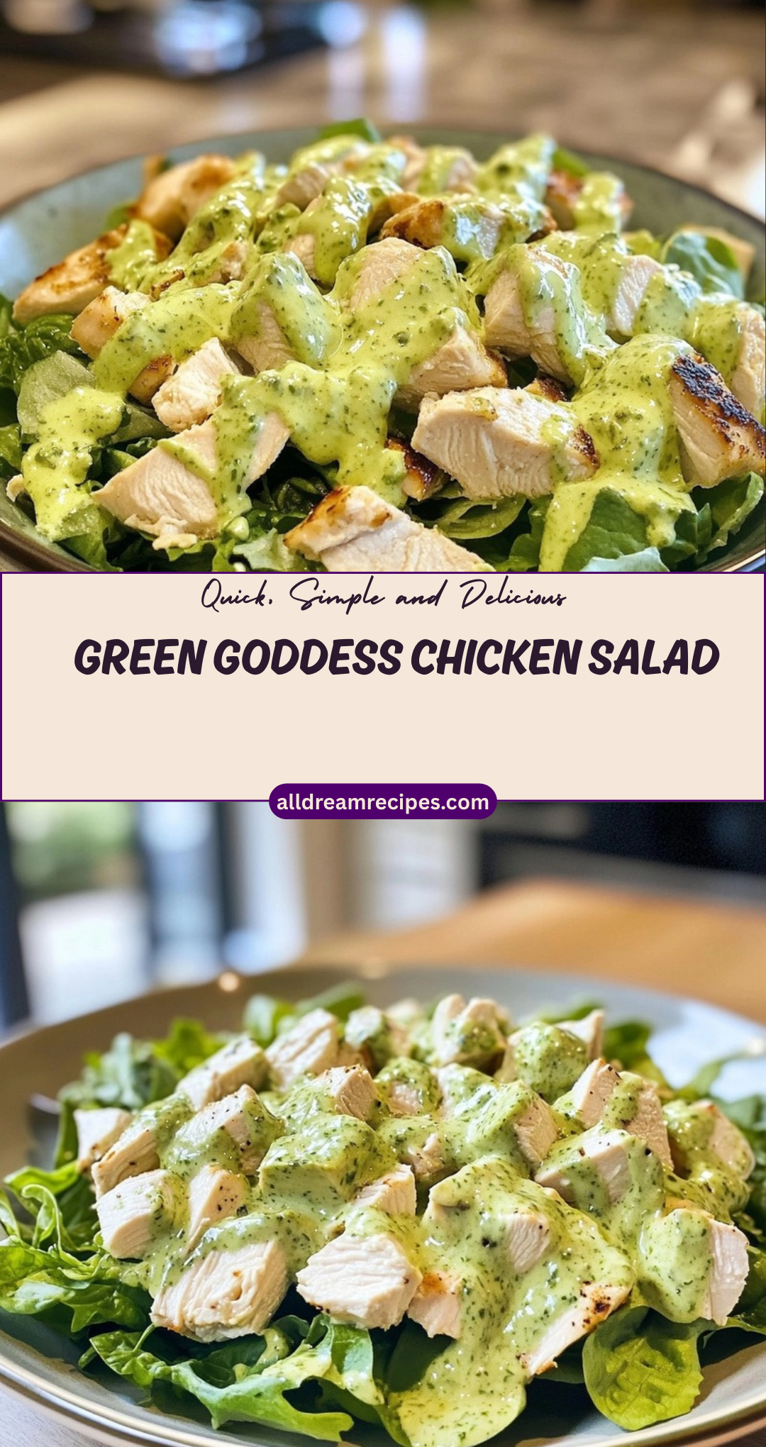 Green Goddess Chicken Salad