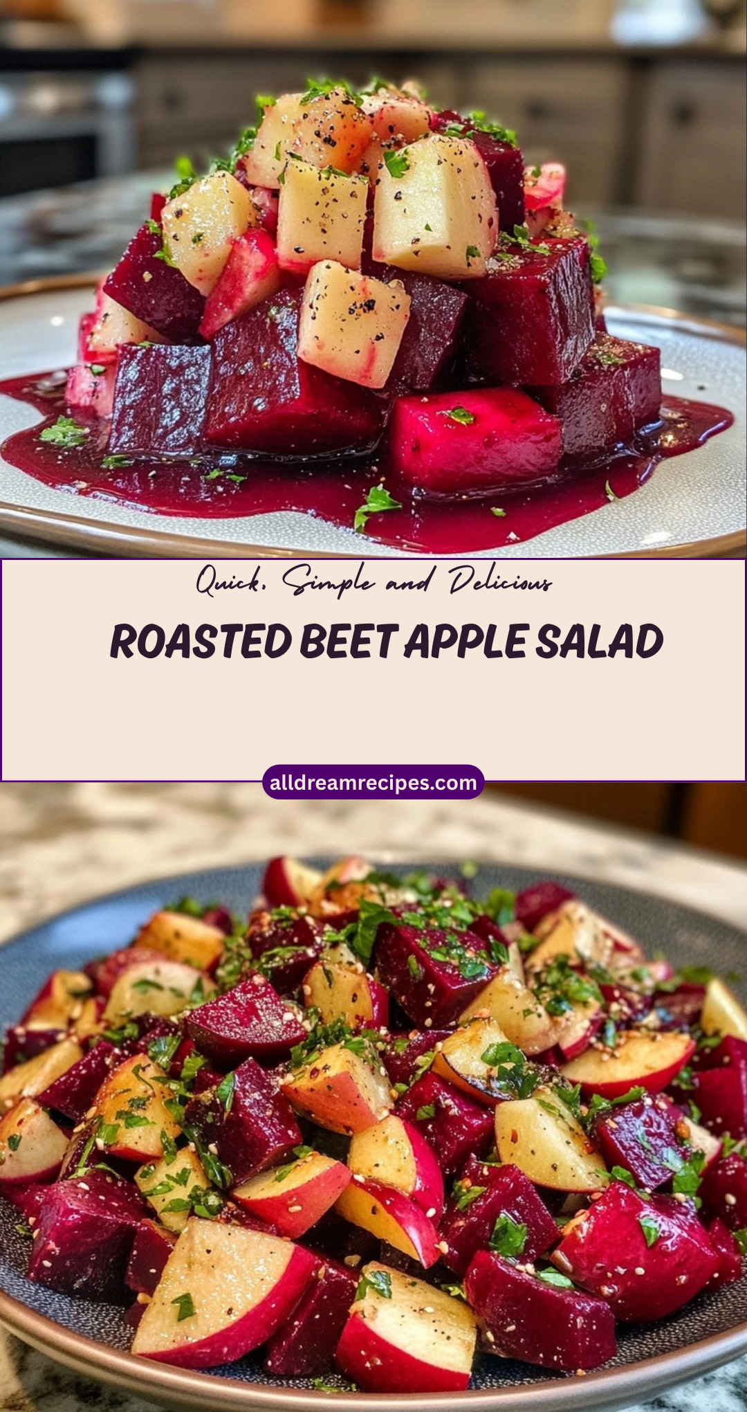 Roasted Beet Apple Salad