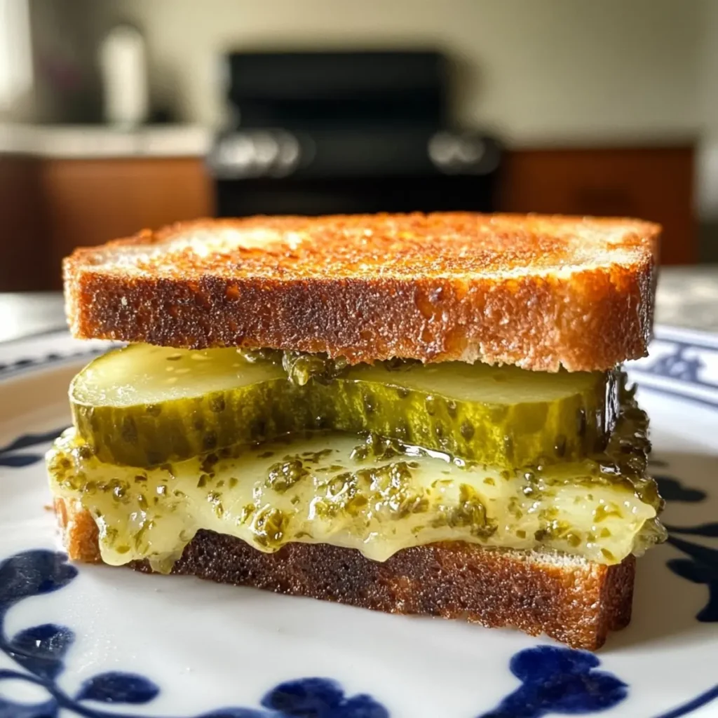 Crispy Dill Pickle Bread Sandwichd Sandwich