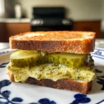 Crispy Dill Pickle Bread Sandwichd Sandwich