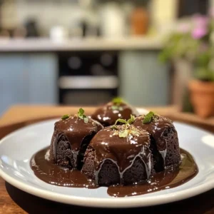 Dark Chocolate Earl Grey Lava Cakes
