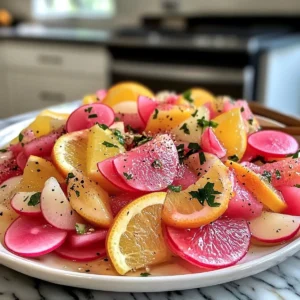 Watermelon Radish Citrus Salad