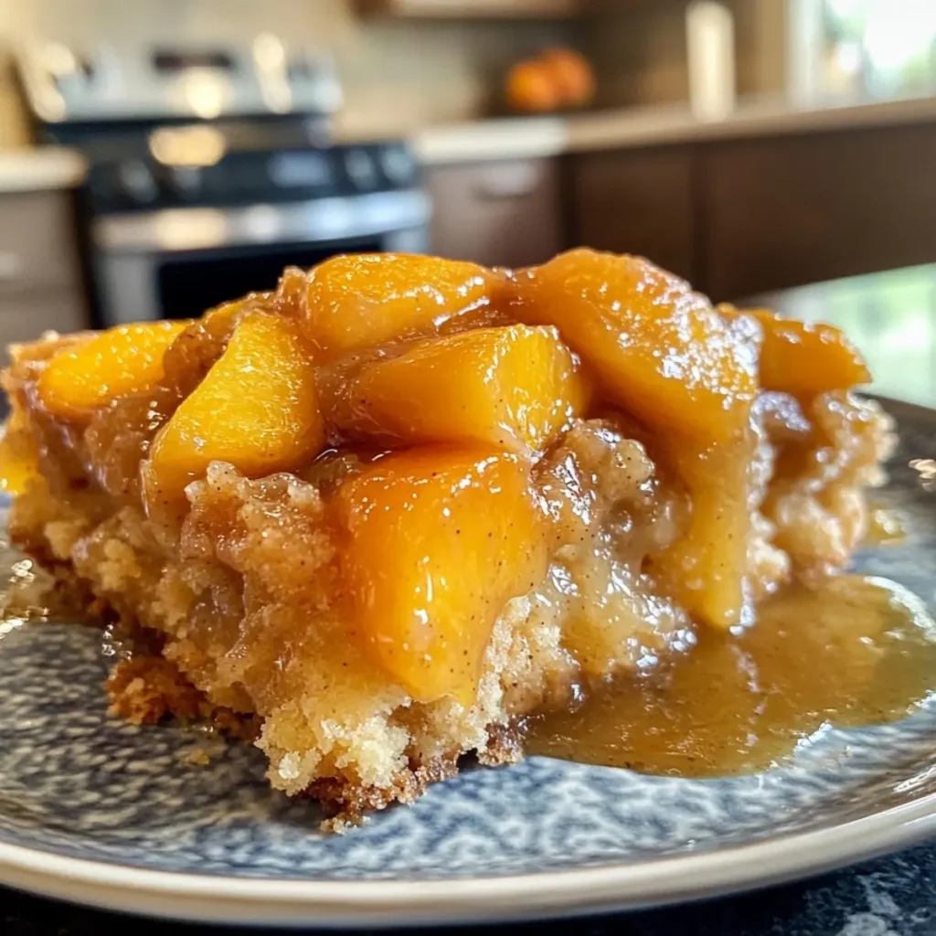 Peach and Cardamom Dump Cake