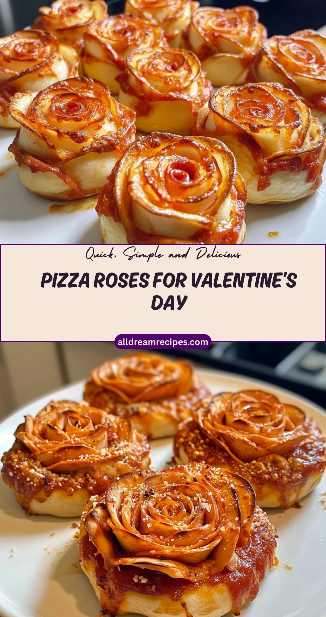Pizza Roses for Valentine’s Day
