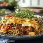 Lamb Moussaka Pasta Bake