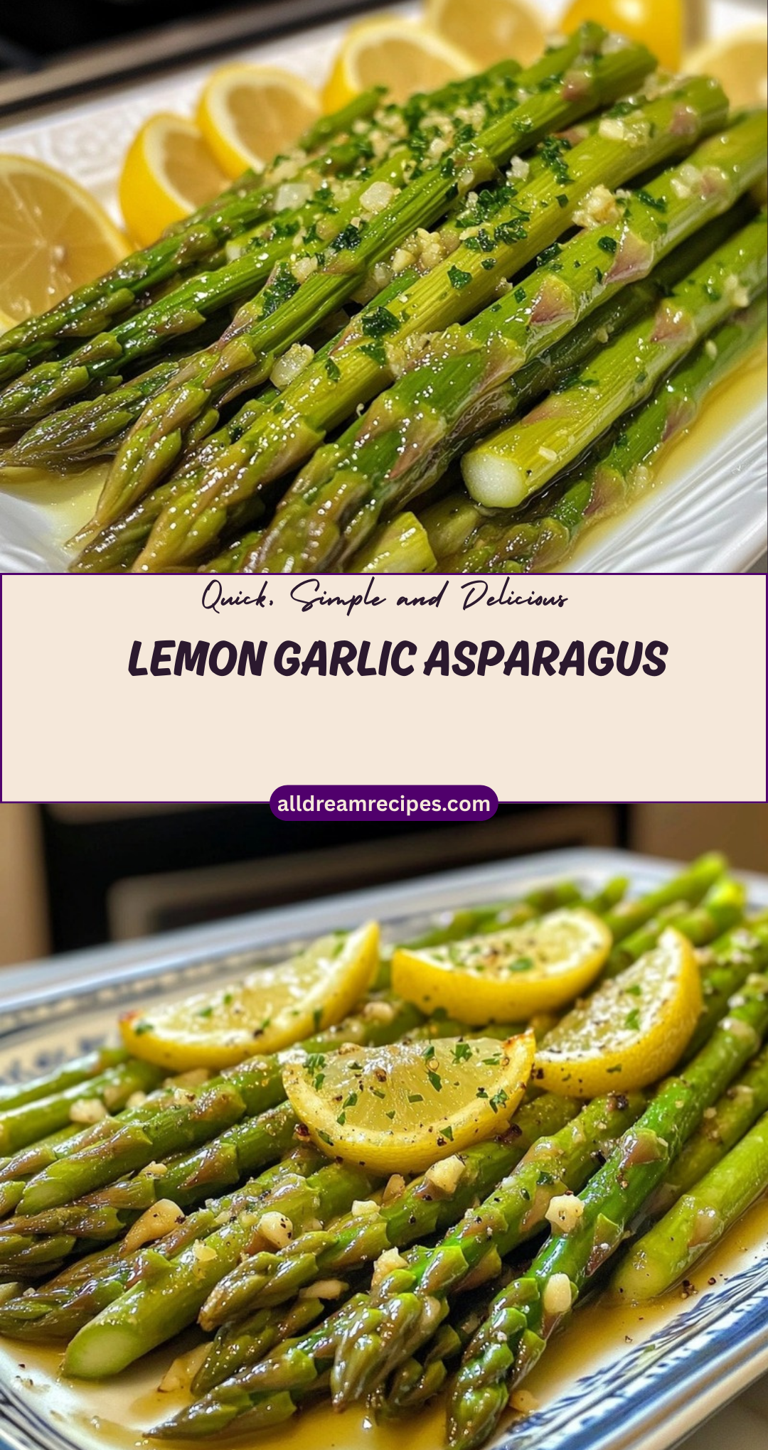 Lemon Garlic Asparagus