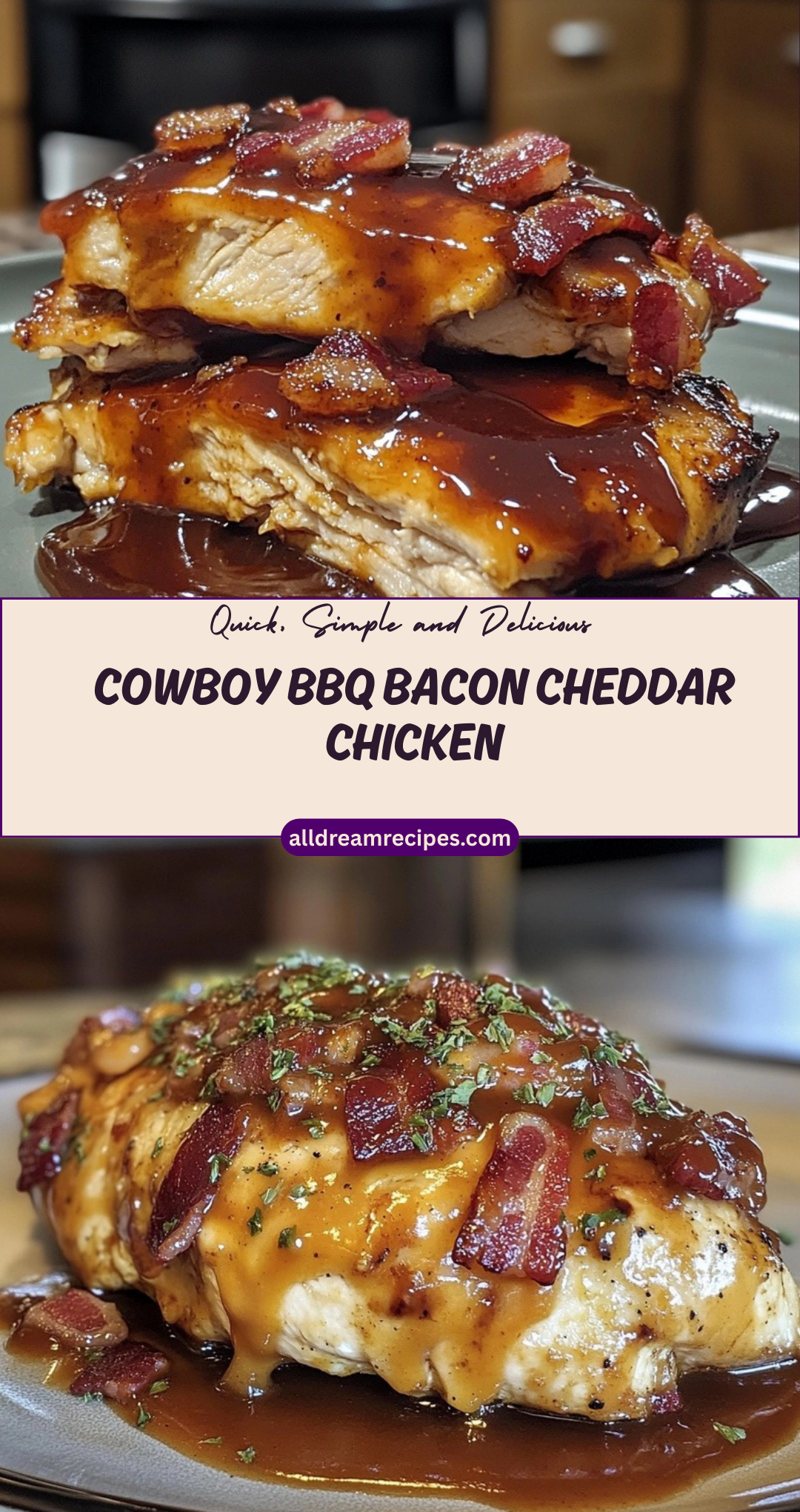 Cowboy BBQ Bacon Cheddar Chicken