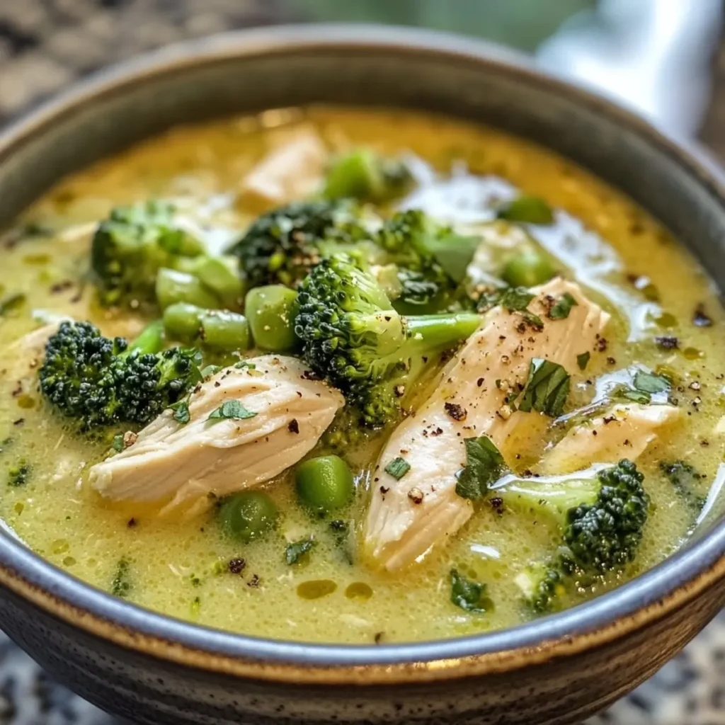 Keto Chicken Broccoli Soup