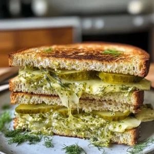 Crispy Dill Pickle Bread Sandwichd Sandwich
