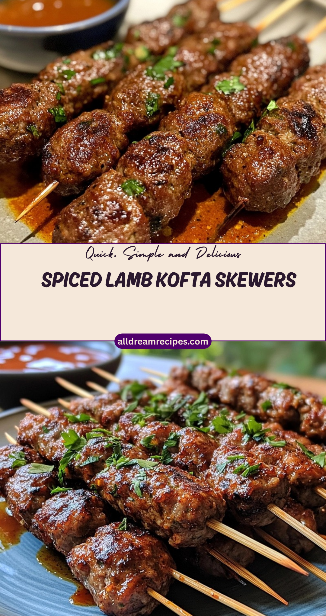Spiced Lamb Kofta Skewers