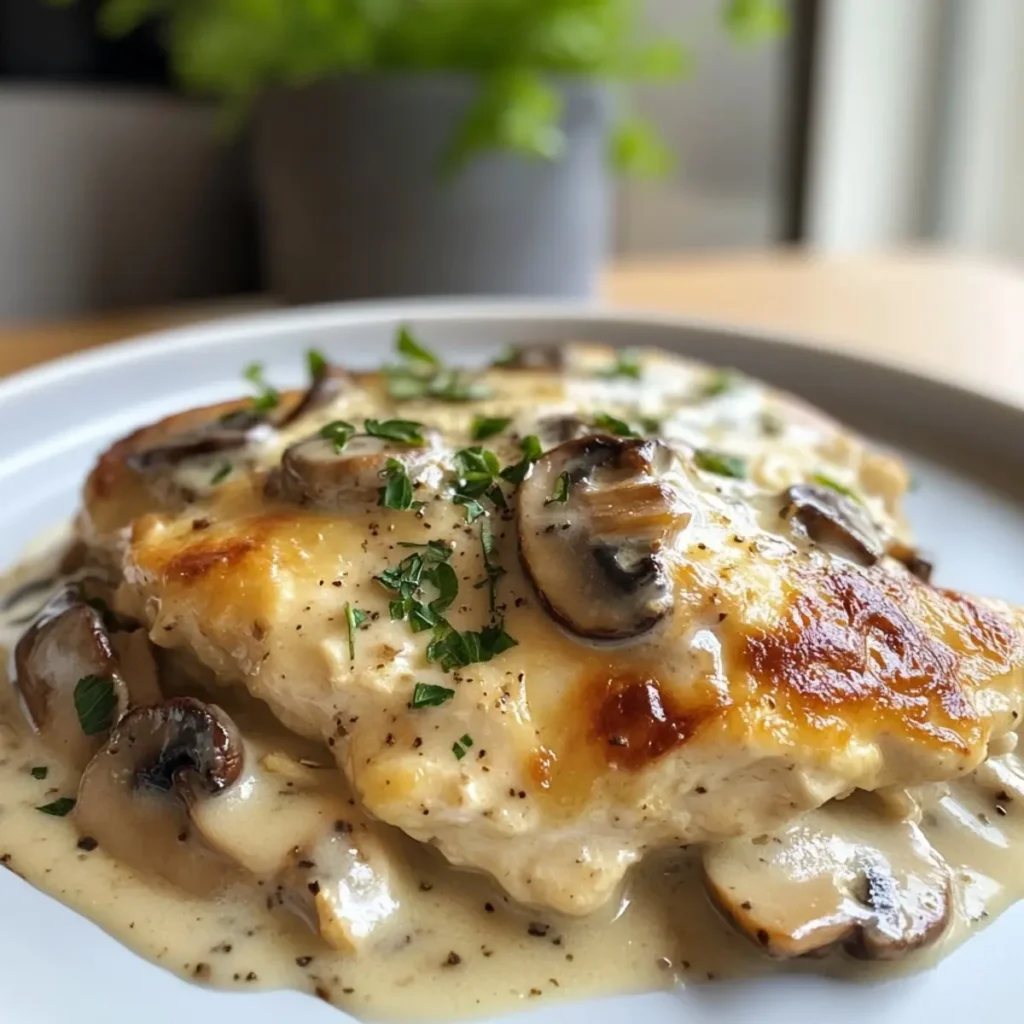 Creamy Mushroom Chicken Bake