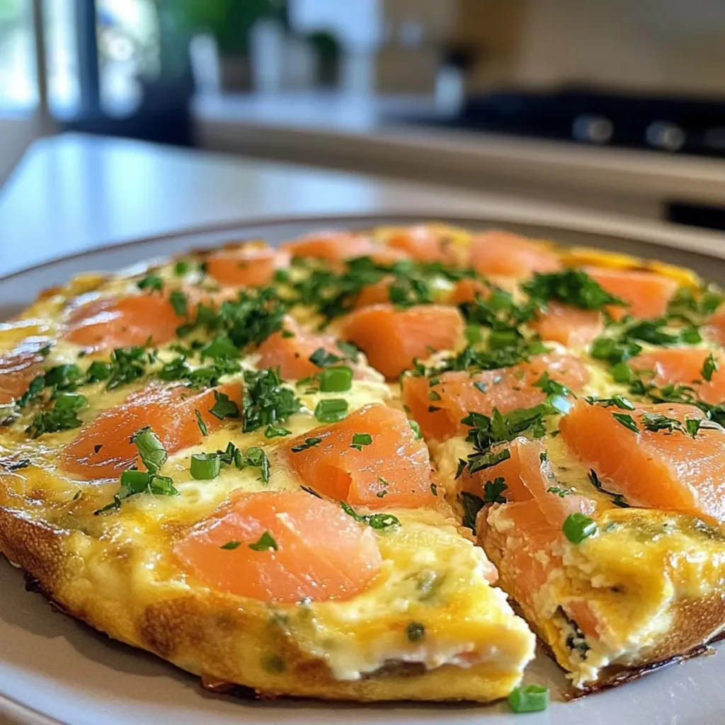 Smoked Salmon Frittata