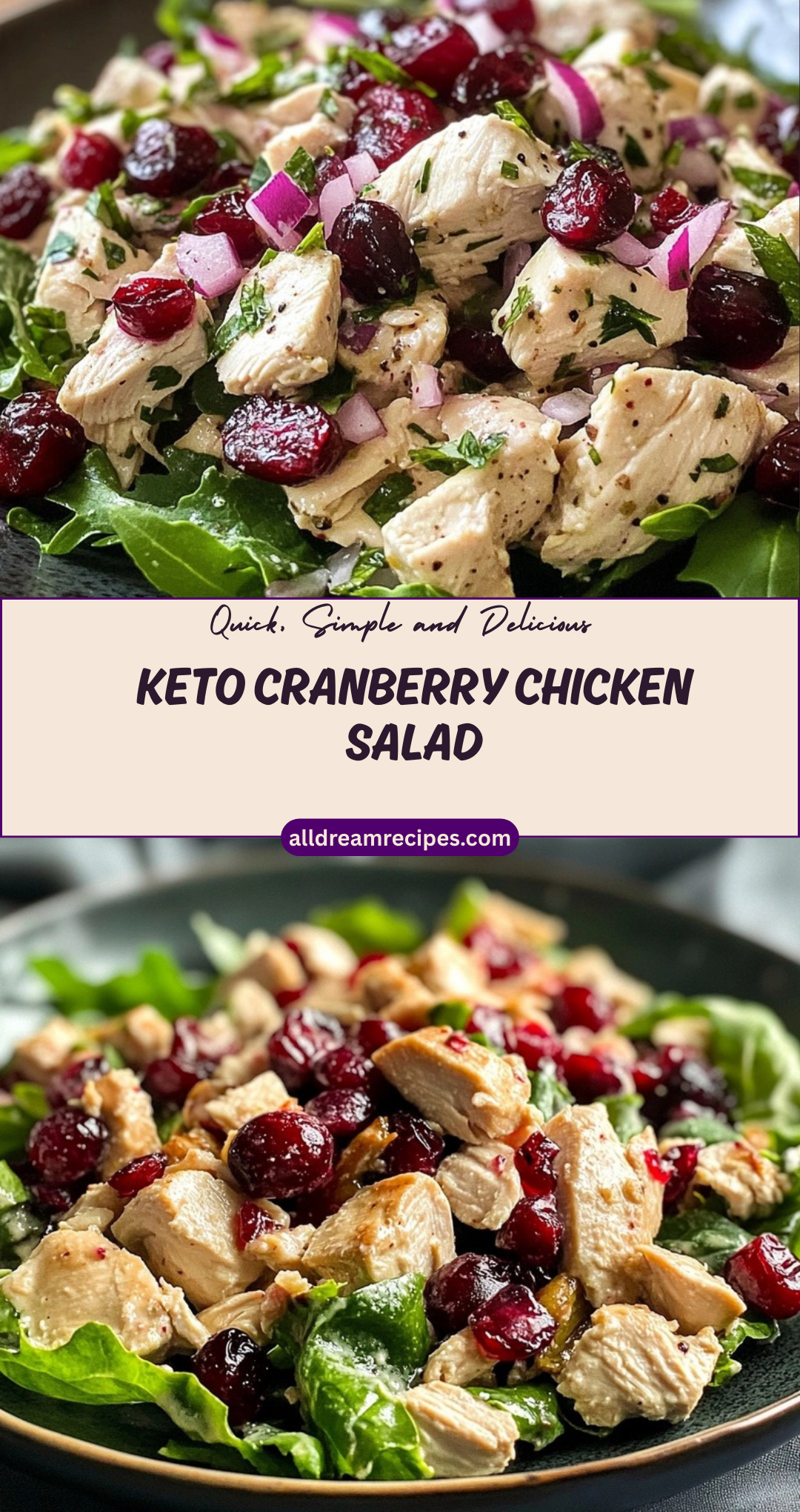 Keto Cranberry Chicken Salad