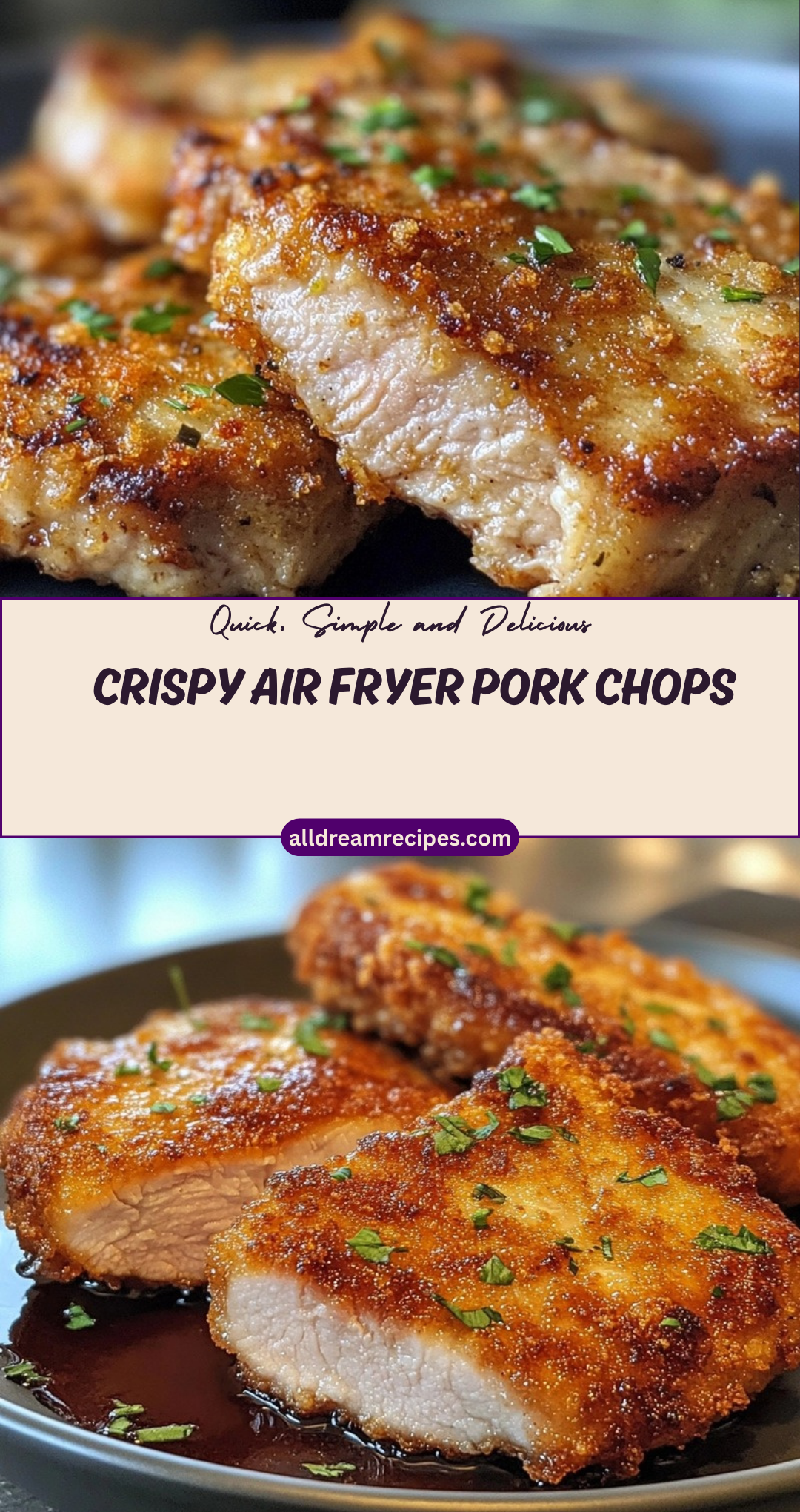 Crispy Air Fryer Pork Chops