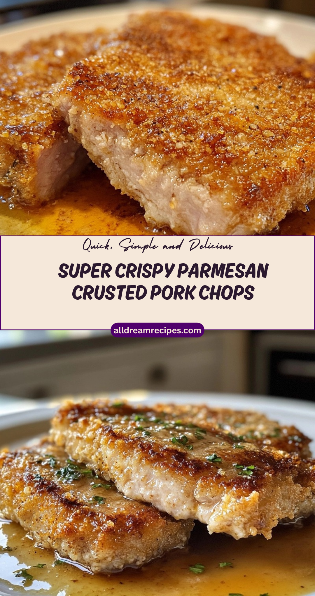 Super Crispy Parmesan Crusted Pork Chops