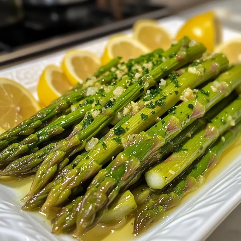 Lemon Garlic Asparagus