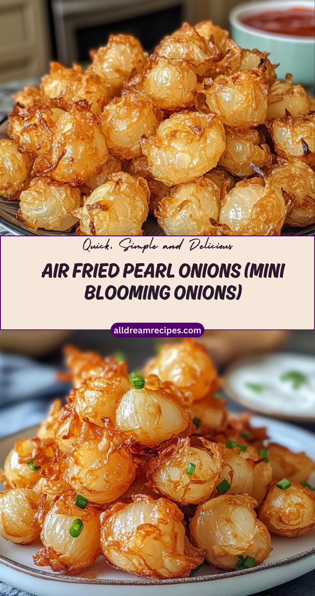 Air Fried Pearl Onions (Mini Blooming Onions)