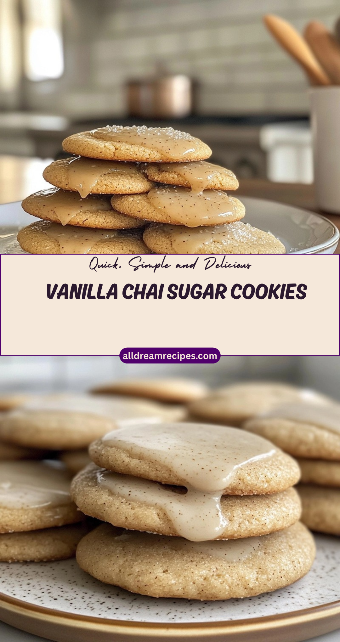 Vanilla Chai Sugar Cookies