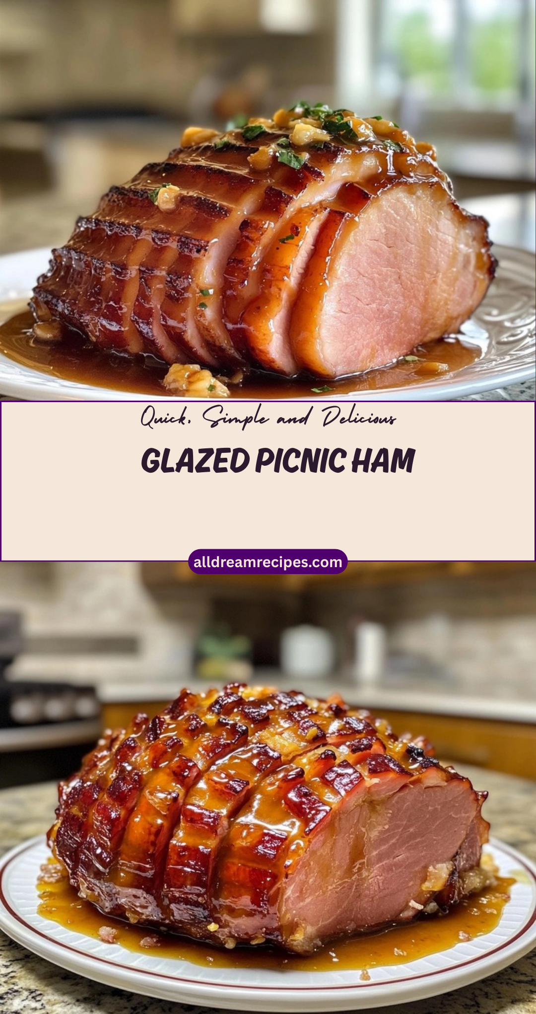 Glazed Picnic Ham