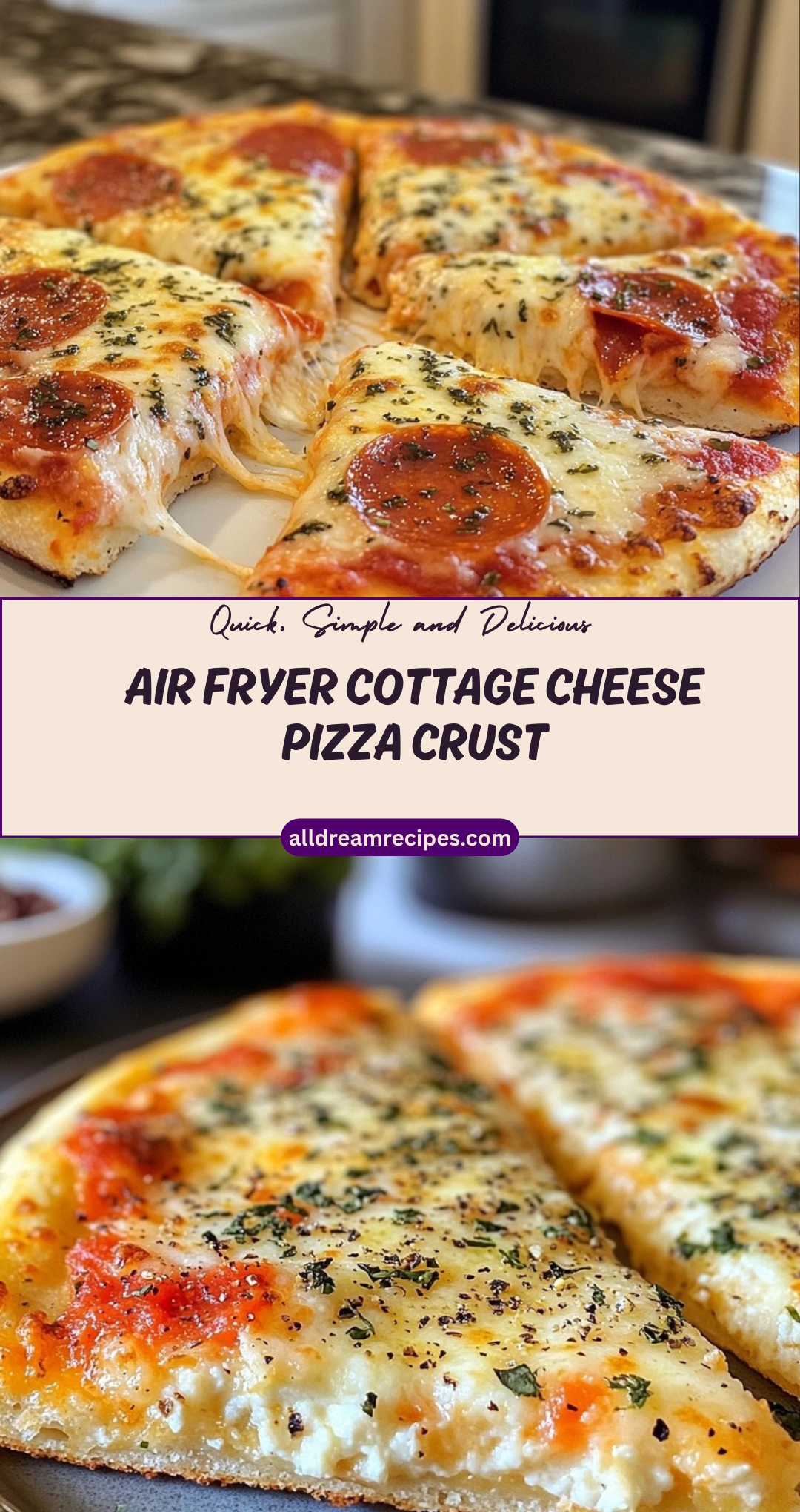 Air Fryer Cottage Cheese Pizza Crust