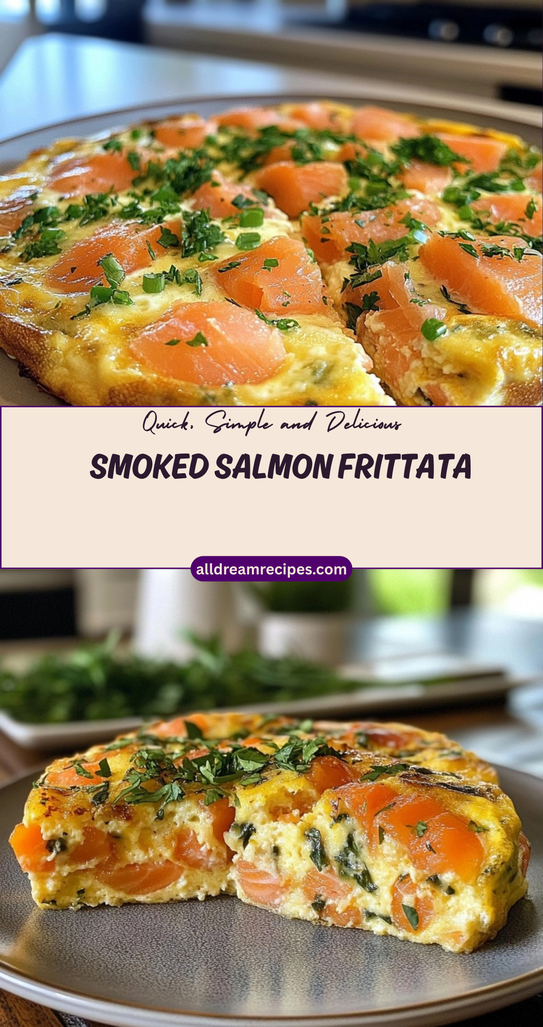 Smoked Salmon Frittata