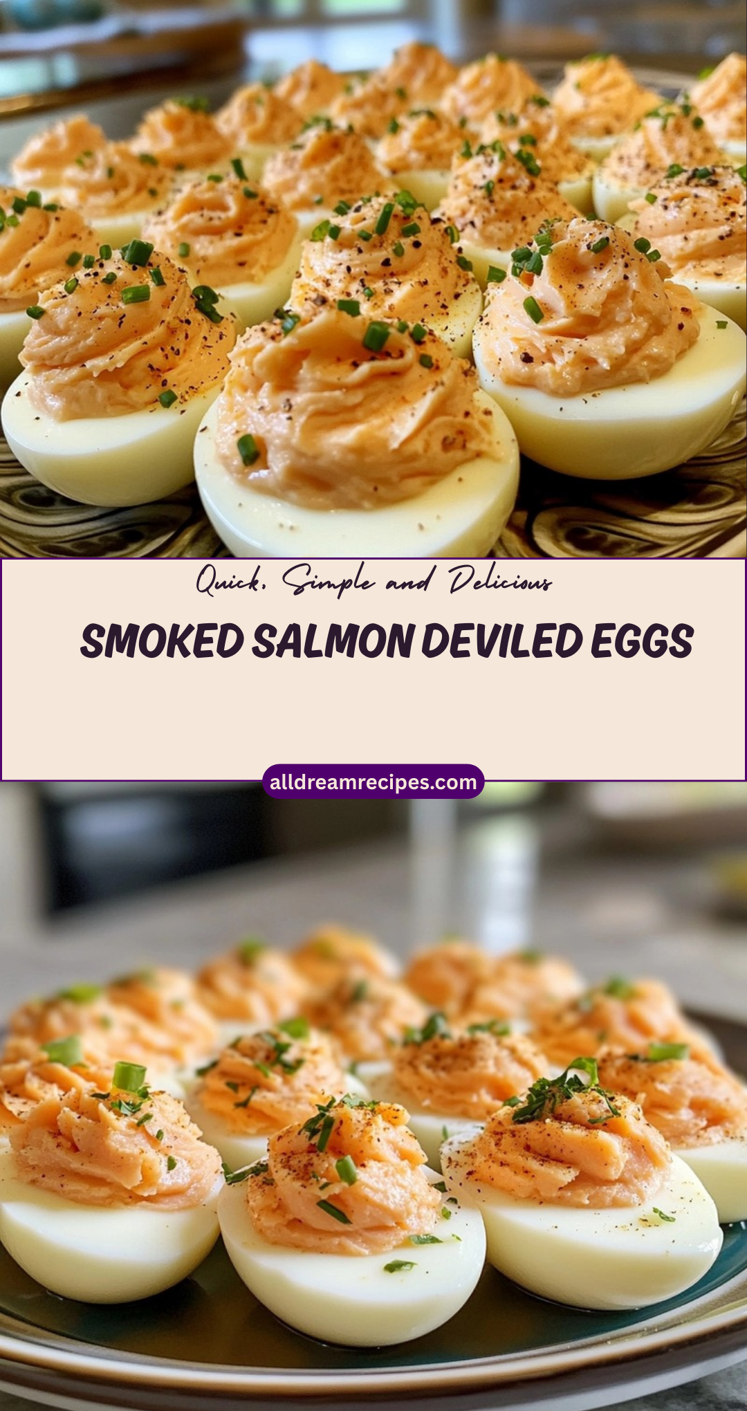 Smoked Salmon Deviled Eggs