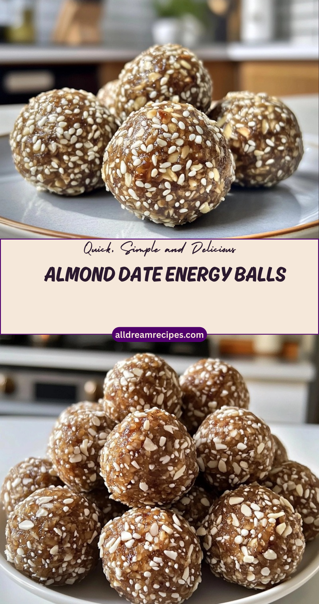 Almond Date Energy Balls