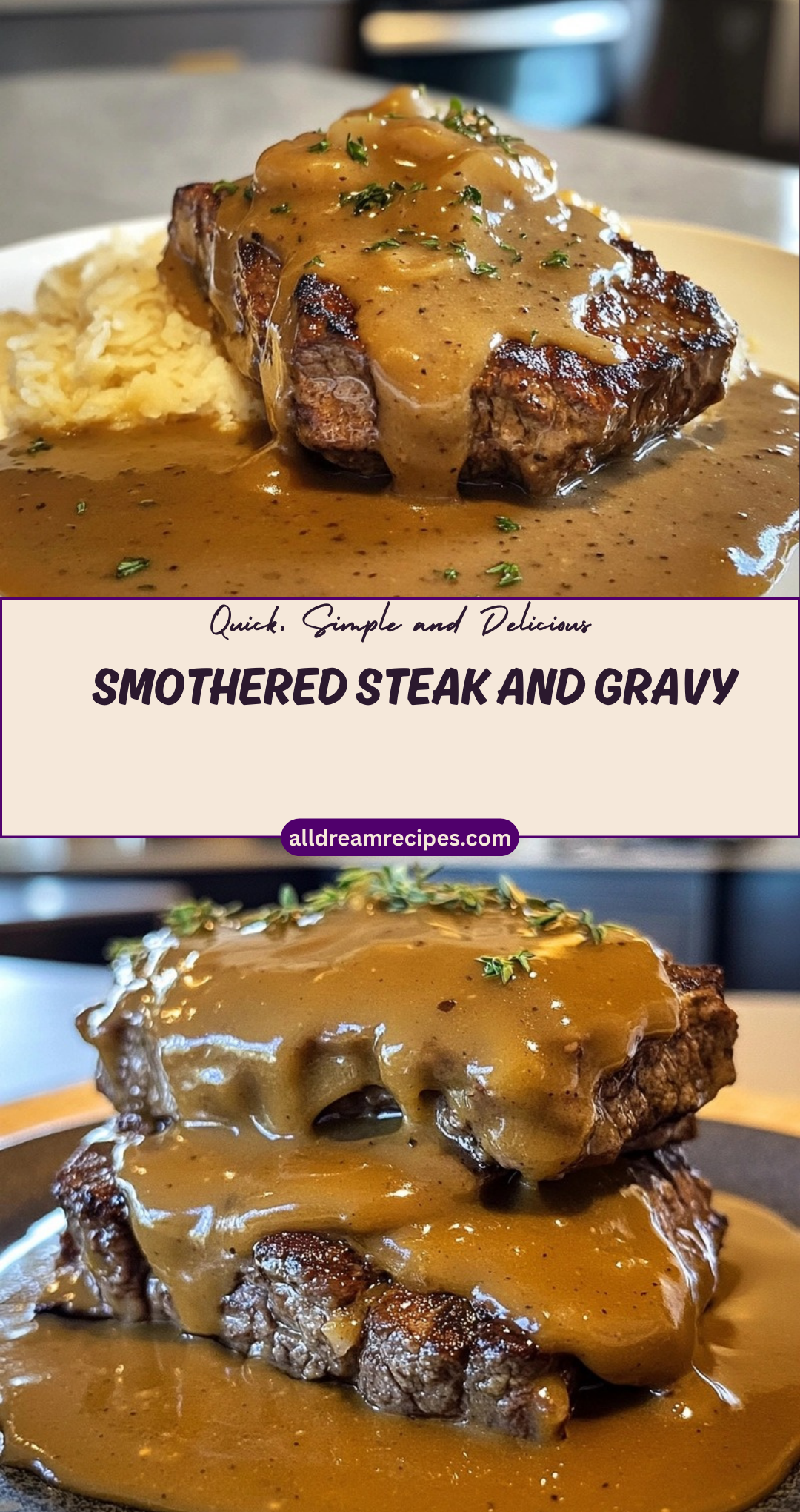 Smothered Steak and Gravy