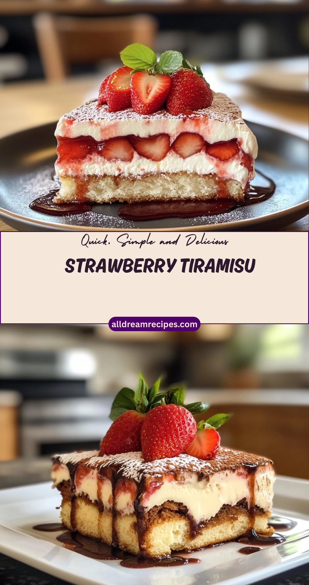 Strawberry Tiramisu