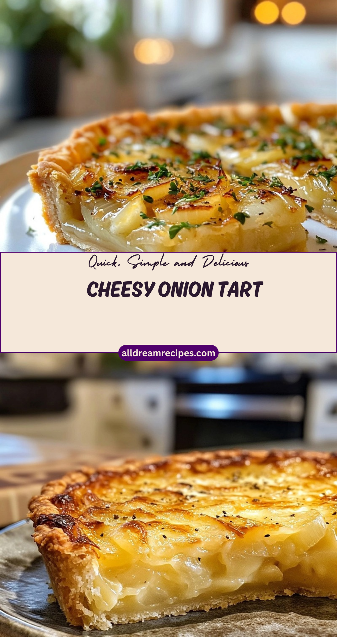 Cheesy Onion Tart